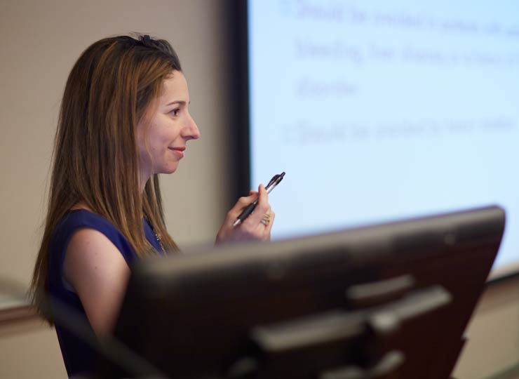 Image of female in classroom 